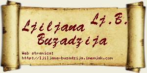 Ljiljana Buzadžija vizit kartica